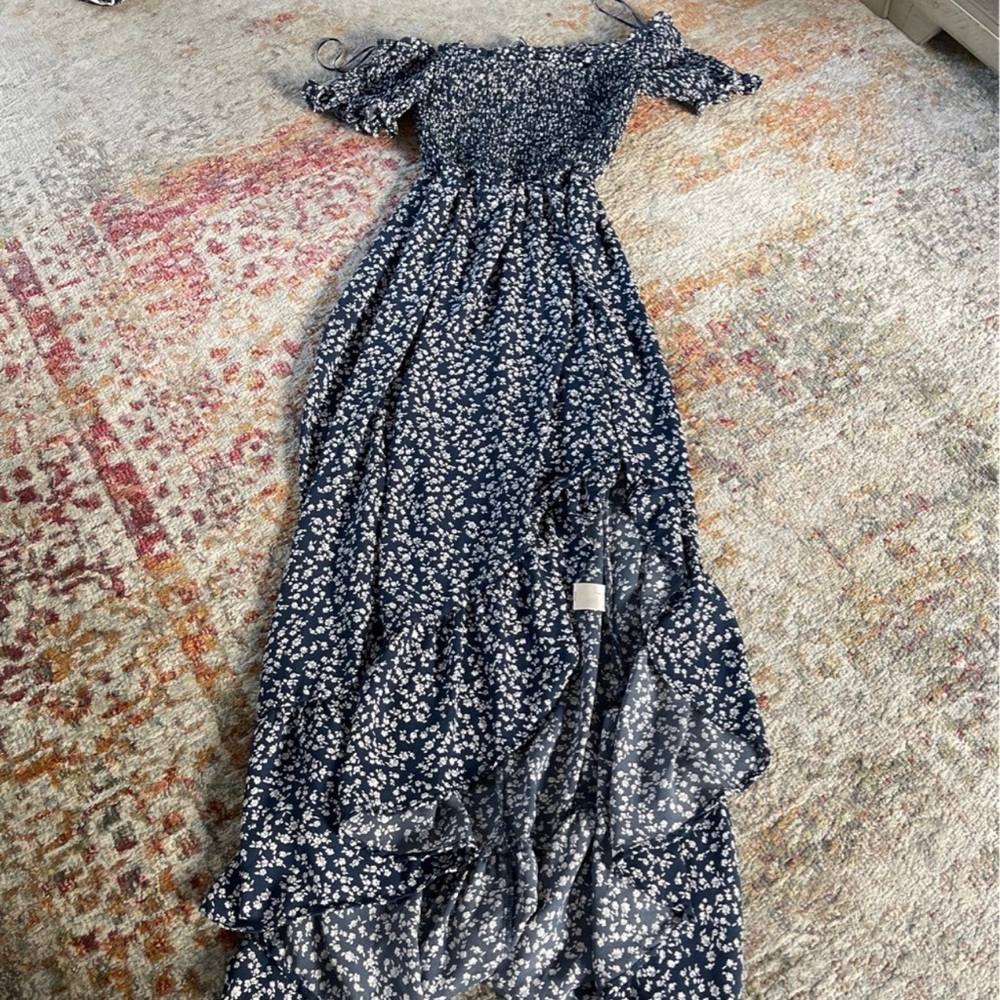 High - Low Maxi Floral Dress
